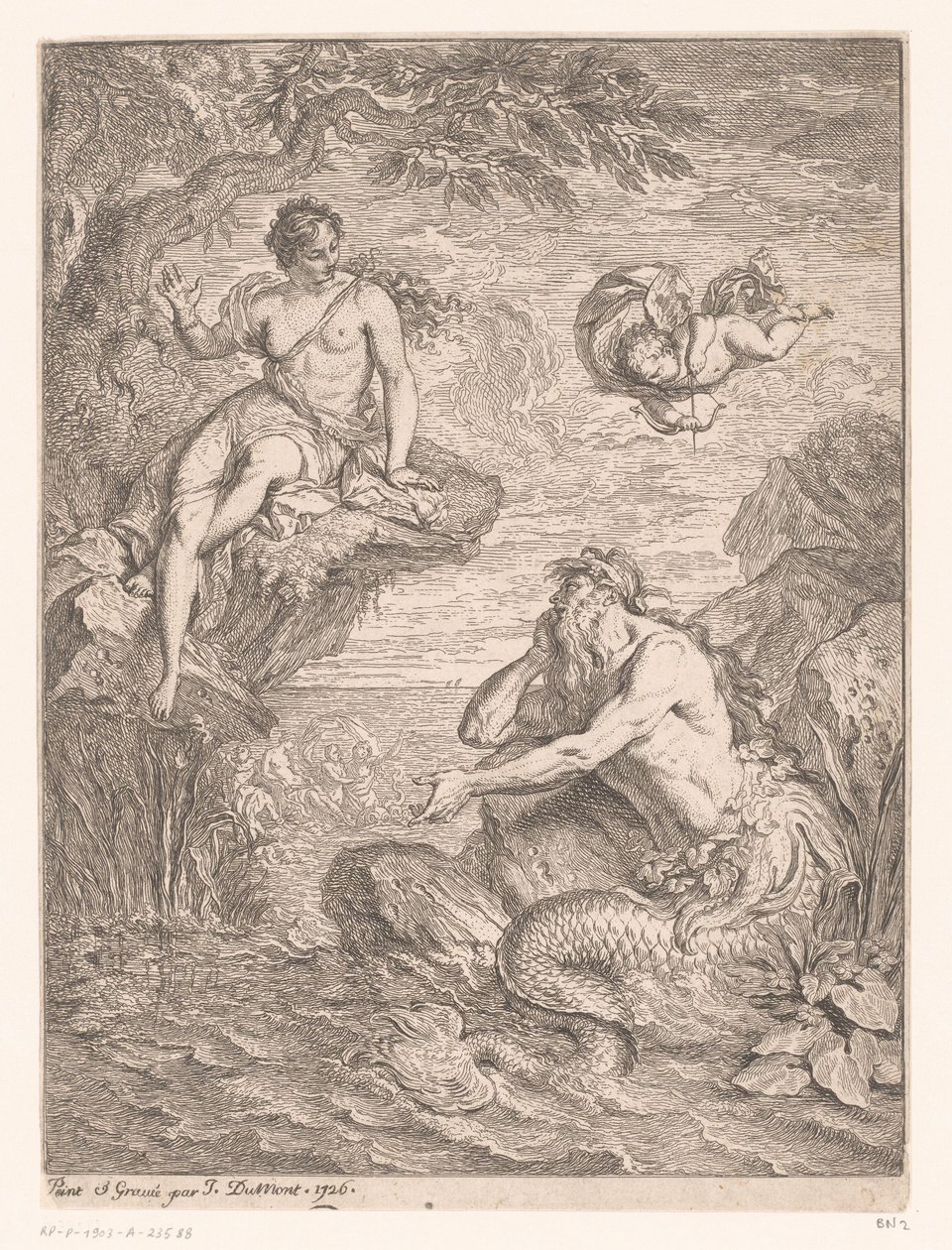 Glaucus en Scylla od Jacques Dumont