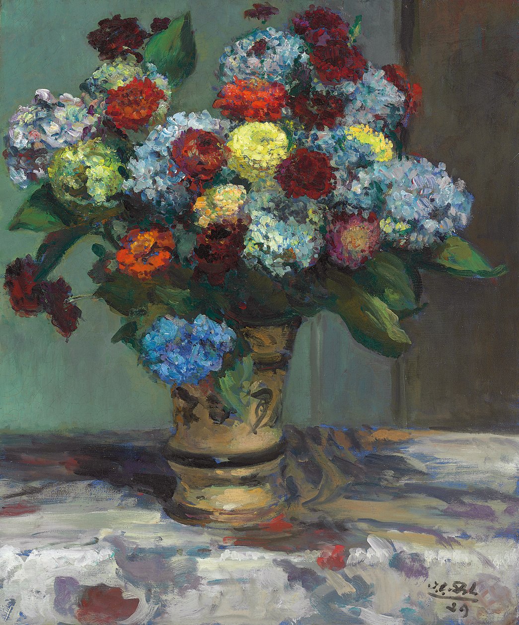 Kytice hortenzií, 1929 od Jacques Emile Blanche