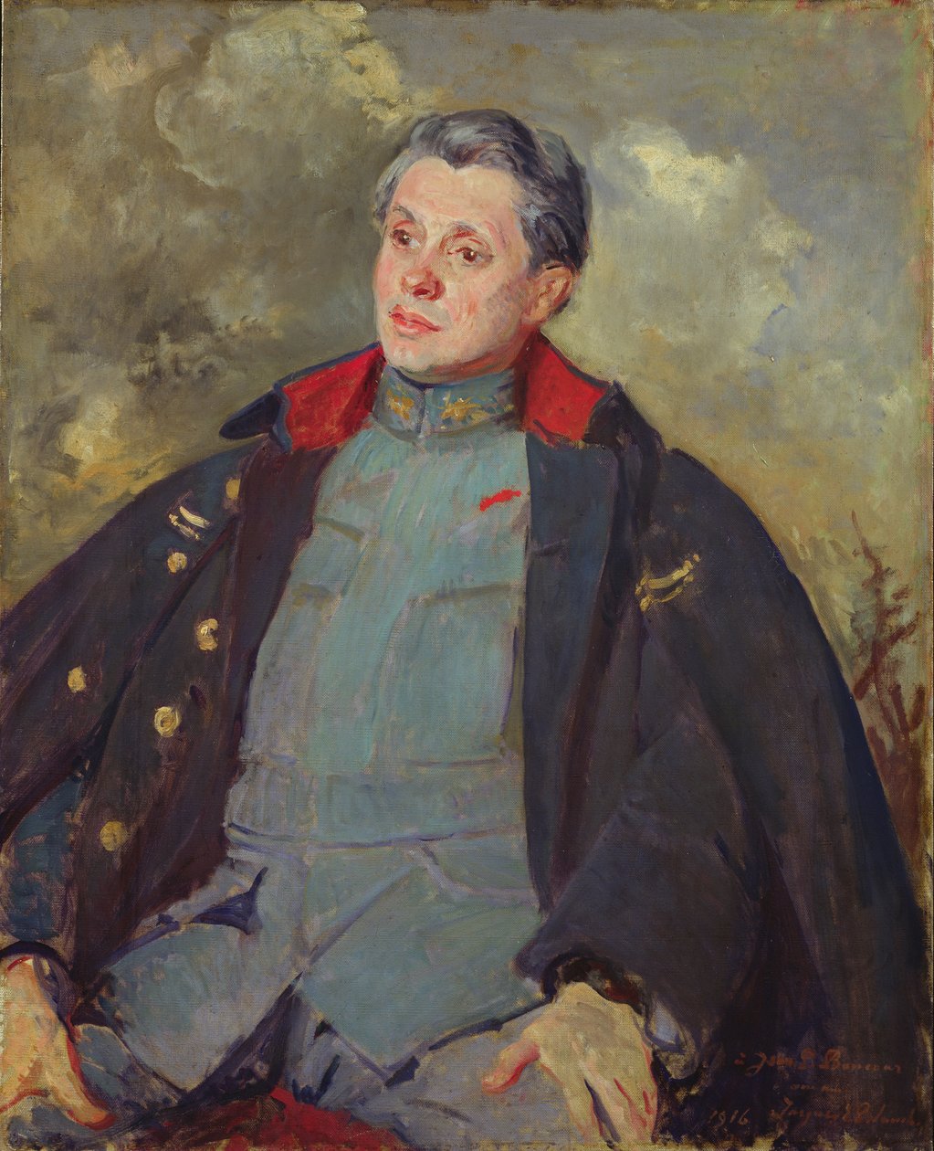 Joseph Paul-Boncour (1873-1972) v uniformě, 1916 od Jacques Emile Blanche