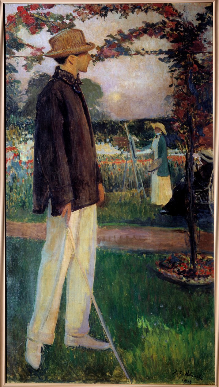 Portrét v nohou Jeana Cocteaua (1889-1963) spisovatel od Jacques Emile Blanche