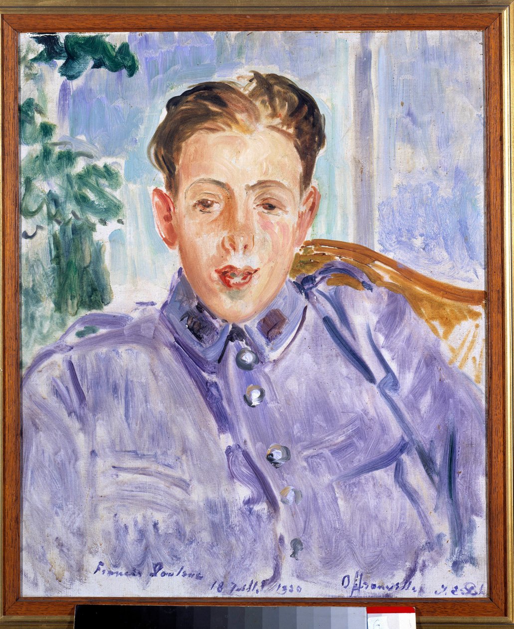 Portrét Francise Poulenca (1899-1963), francouzského skladatele od Jacques Emile Blanche