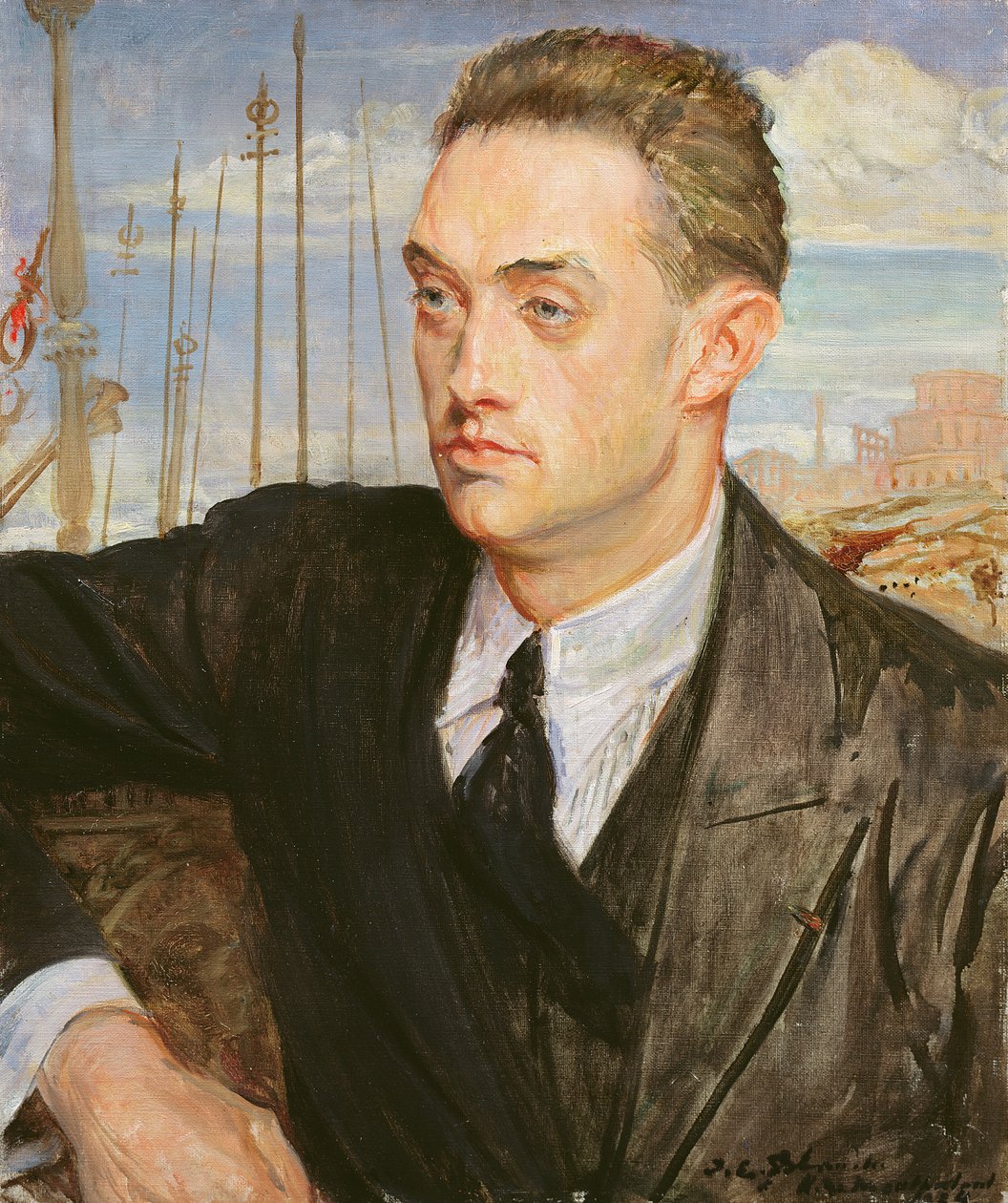 Portrét Henryho de Montherlant (1895-1972) 1923 od Jacques Emile Blanche