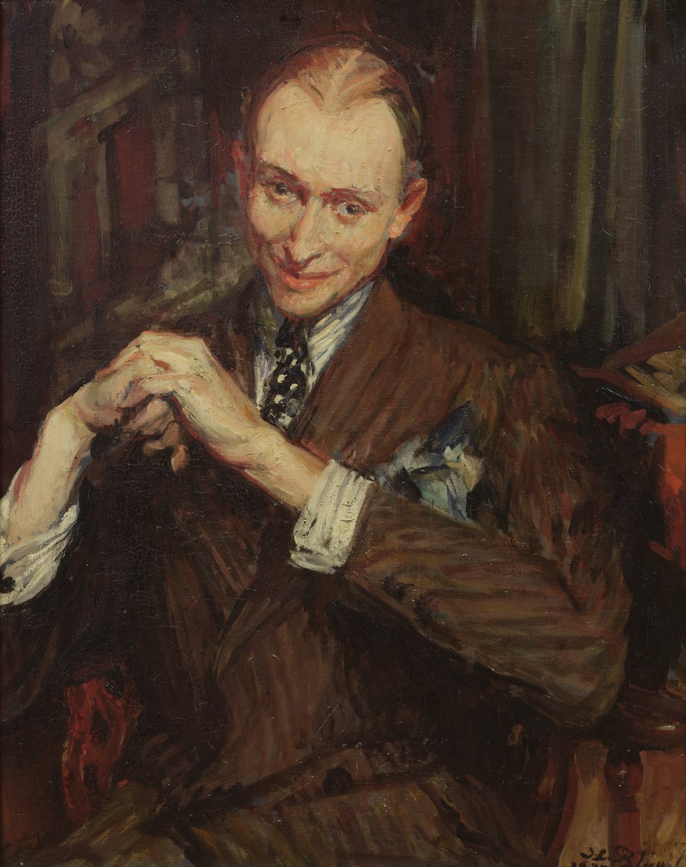 Portrét J. Rauleta od Jacques Emile Blanche
