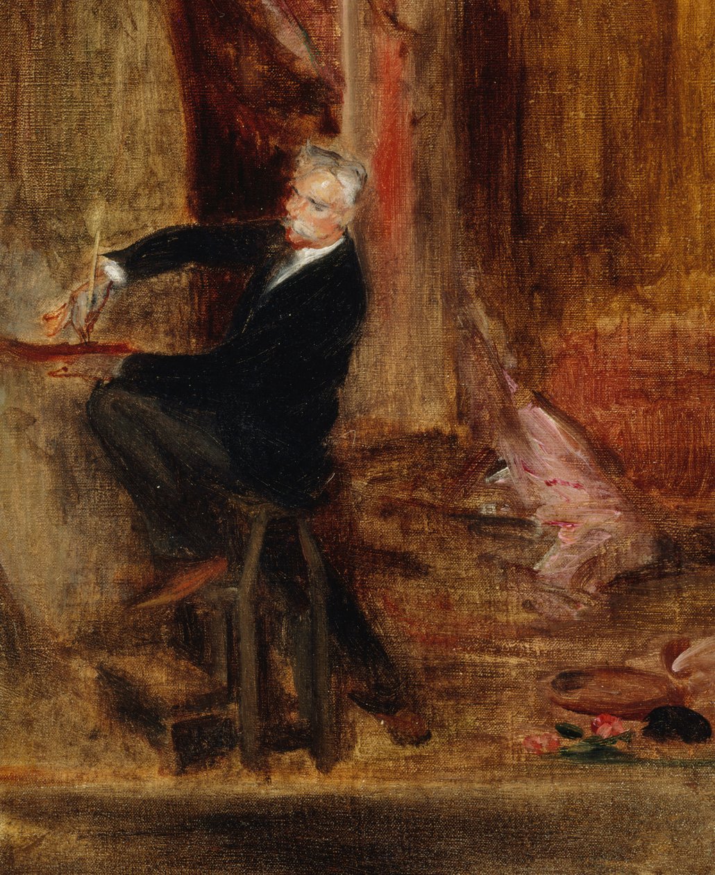 Portrét Julese Chéreta 1836-1933 v jeho ateliéru, 1892. od Jacques Emile Blanche