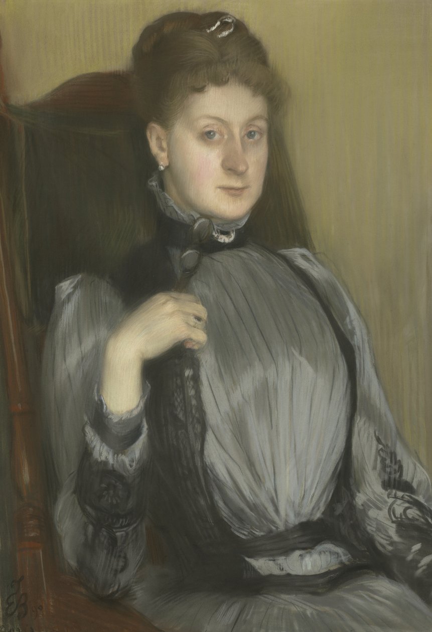 Portrét ženy, 1890 od Jacques Emile Blanche