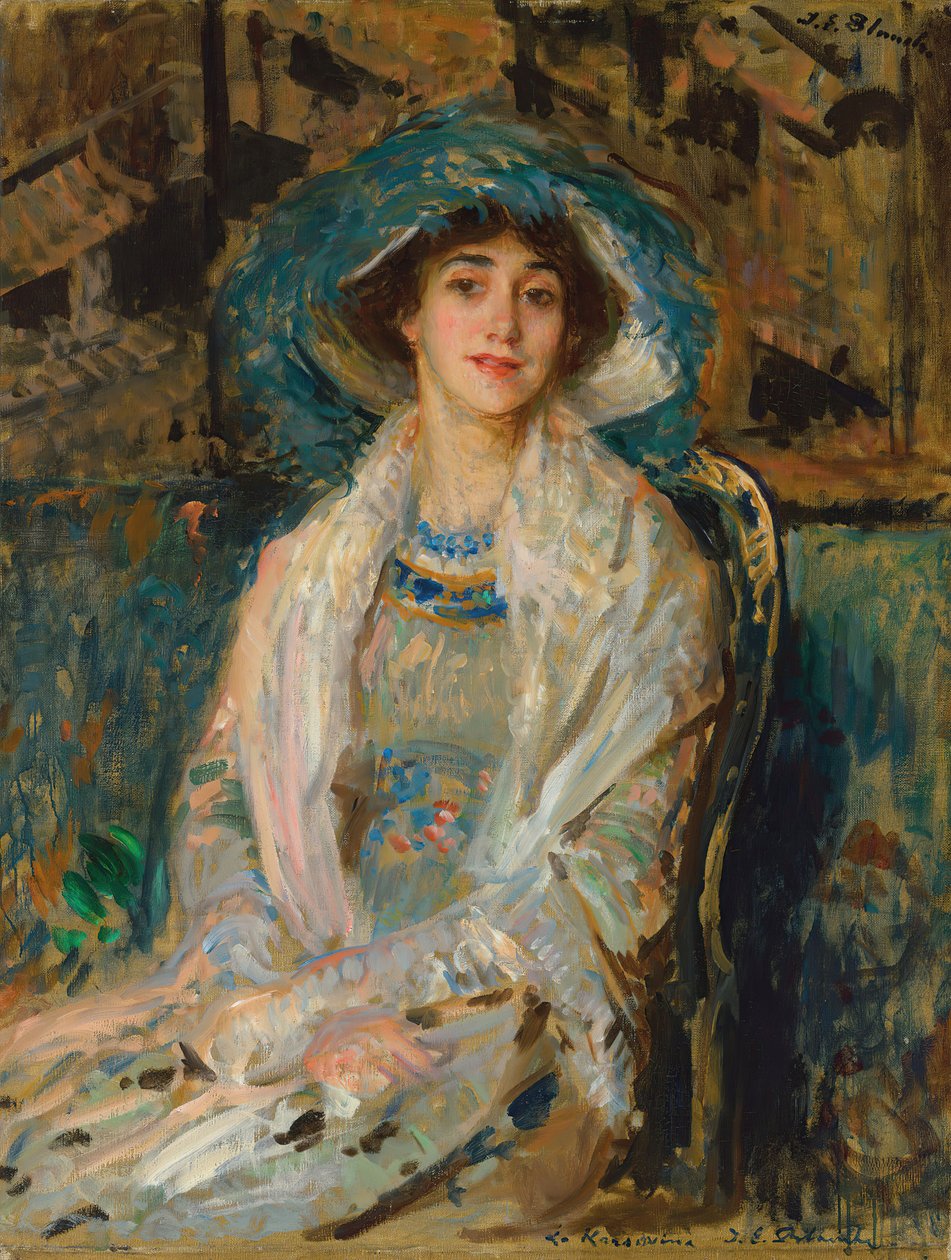 Portrét baletky Tamary Karsavina 1885-1978, 1928. od Jacques Emile Blanche