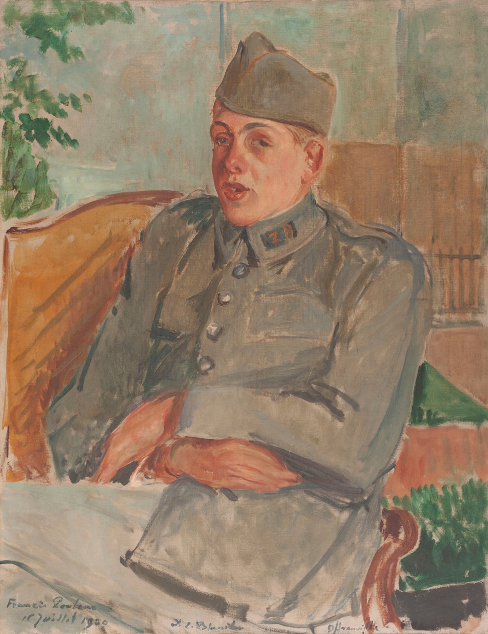 Portrét klavíristy a skladatele Francise Poulenca 1899-1963, 1920. od Jacques Emile Blanche