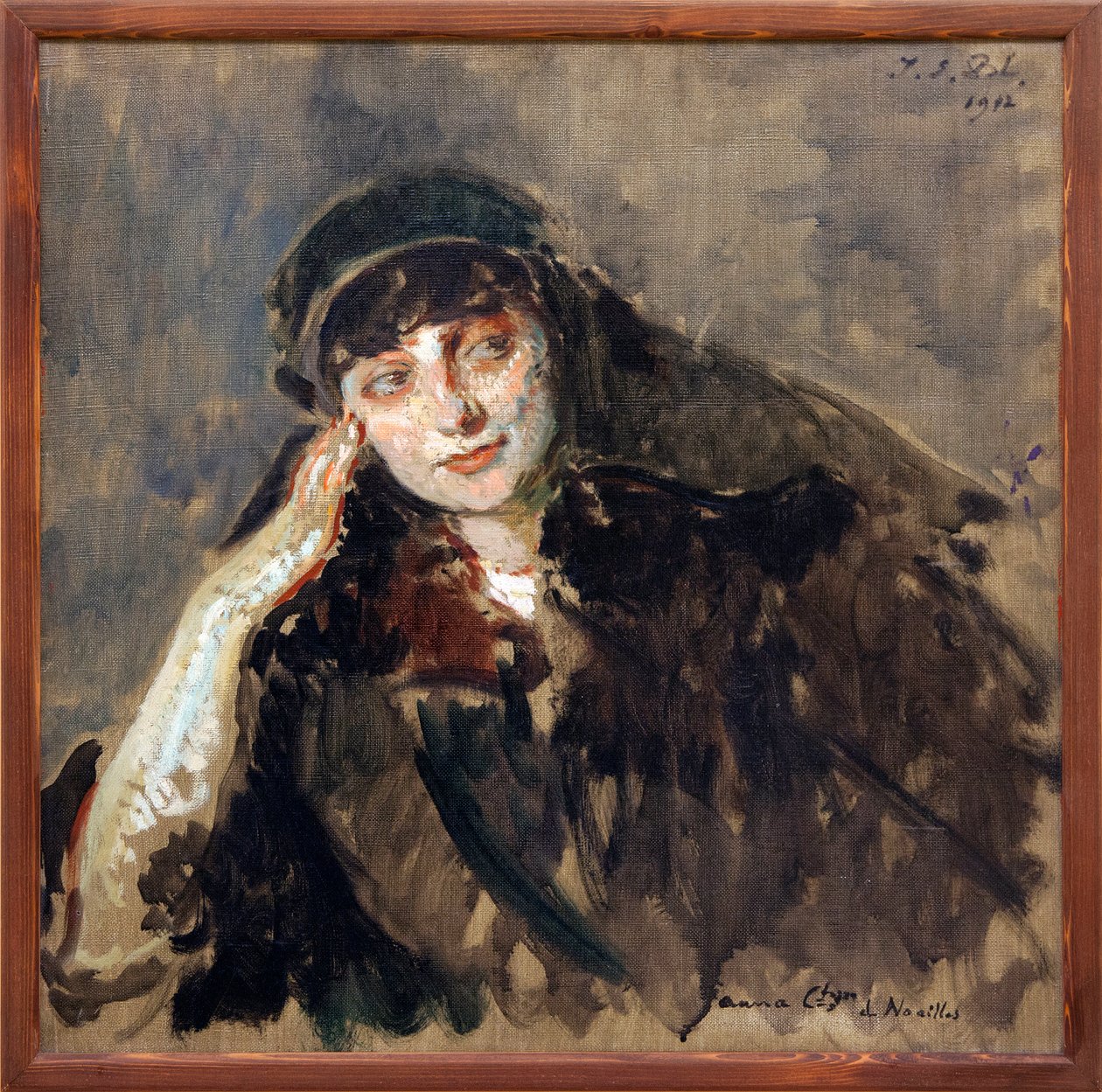 Studie k portrétu hraběnky Anny Elisabeth de Noailles (malba) od Jacques Emile Blanche