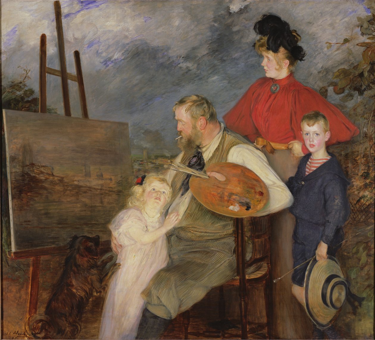 Malíř Thaulow a jeho děti aneb The Thaulow Family, 1895 od Jacques Emile Blanche