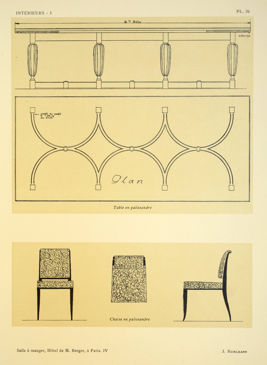 Jídelna IV, Hotel de M. Berger, v Paříži, ilustrace z 