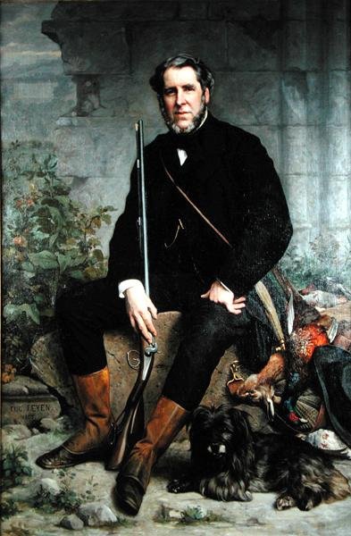 Portrét Johna Bowese (1811-85), asi 1860 (olej na plátně) od Jacques Eugene Feyen