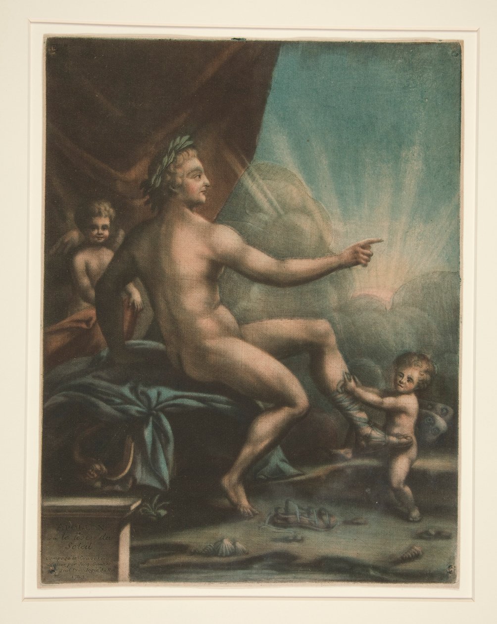 Apollon ou le lev? du soleil (Apollo nebo vycházející slunce) od Jacques Fabien Gautier dAgoty