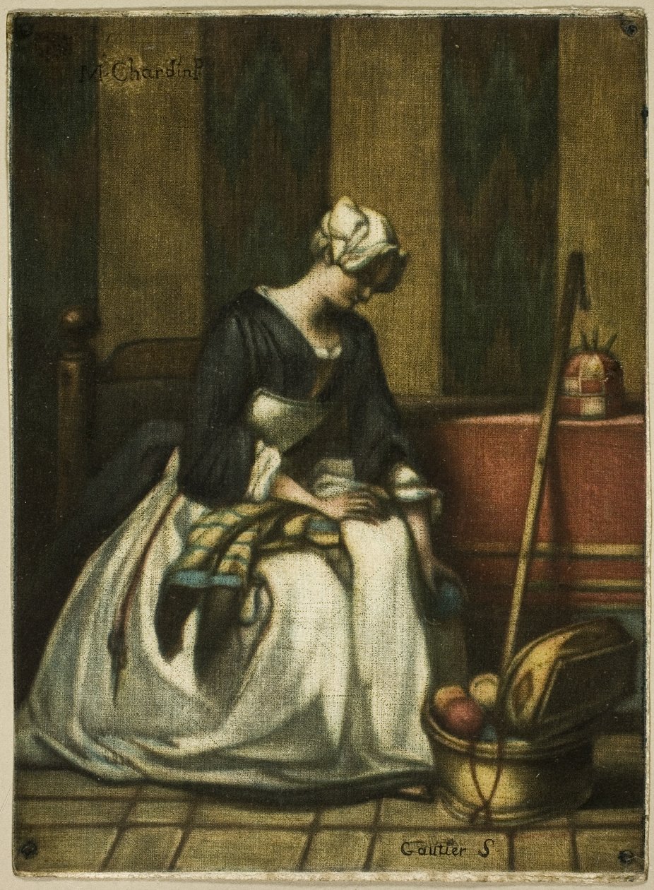 Gobelínový pracovník od Jacques Fabien Gautier d