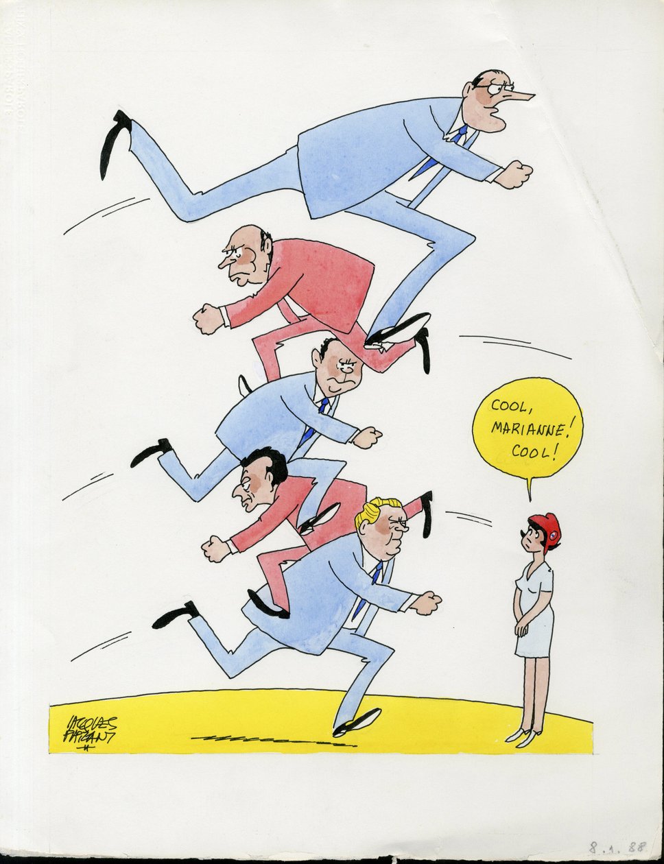 Dny Francie, Barevná satira od Jacques Faizant
