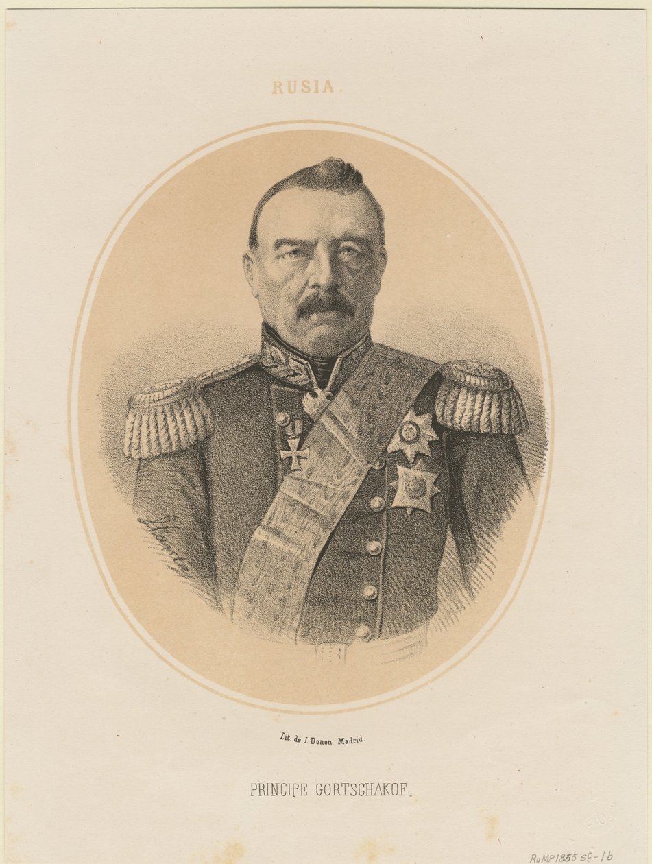 Portrét prince Michaila Dmitrieviče Gorčakova 1795-1861, 1865 od Jacques Francois Gauderique Llanta