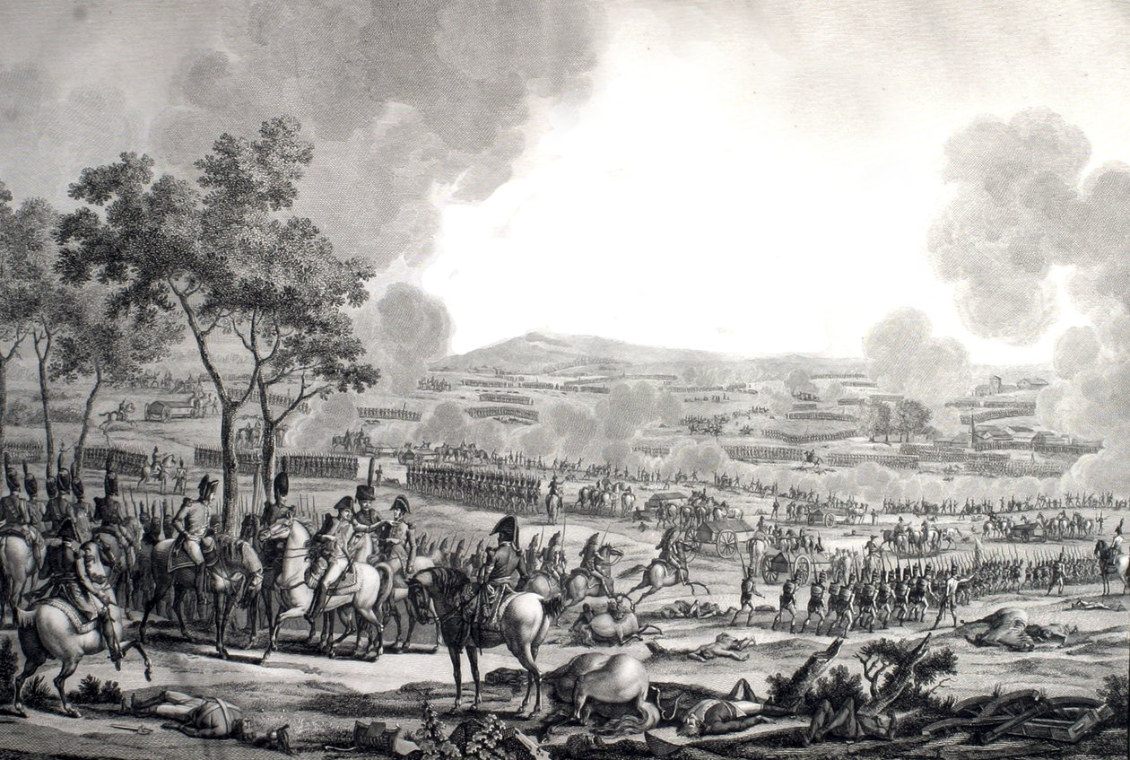 Bitva u Wagramu, 17. července od Jacques Francois Joseph (after) Swebach
