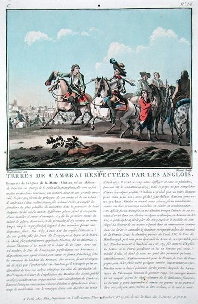 Území Cambrai jsou respektována Angličany, vyryl Jean Baptiste Morret (fl.1790-1820) od Jacques Francois Joseph (after) Swebach