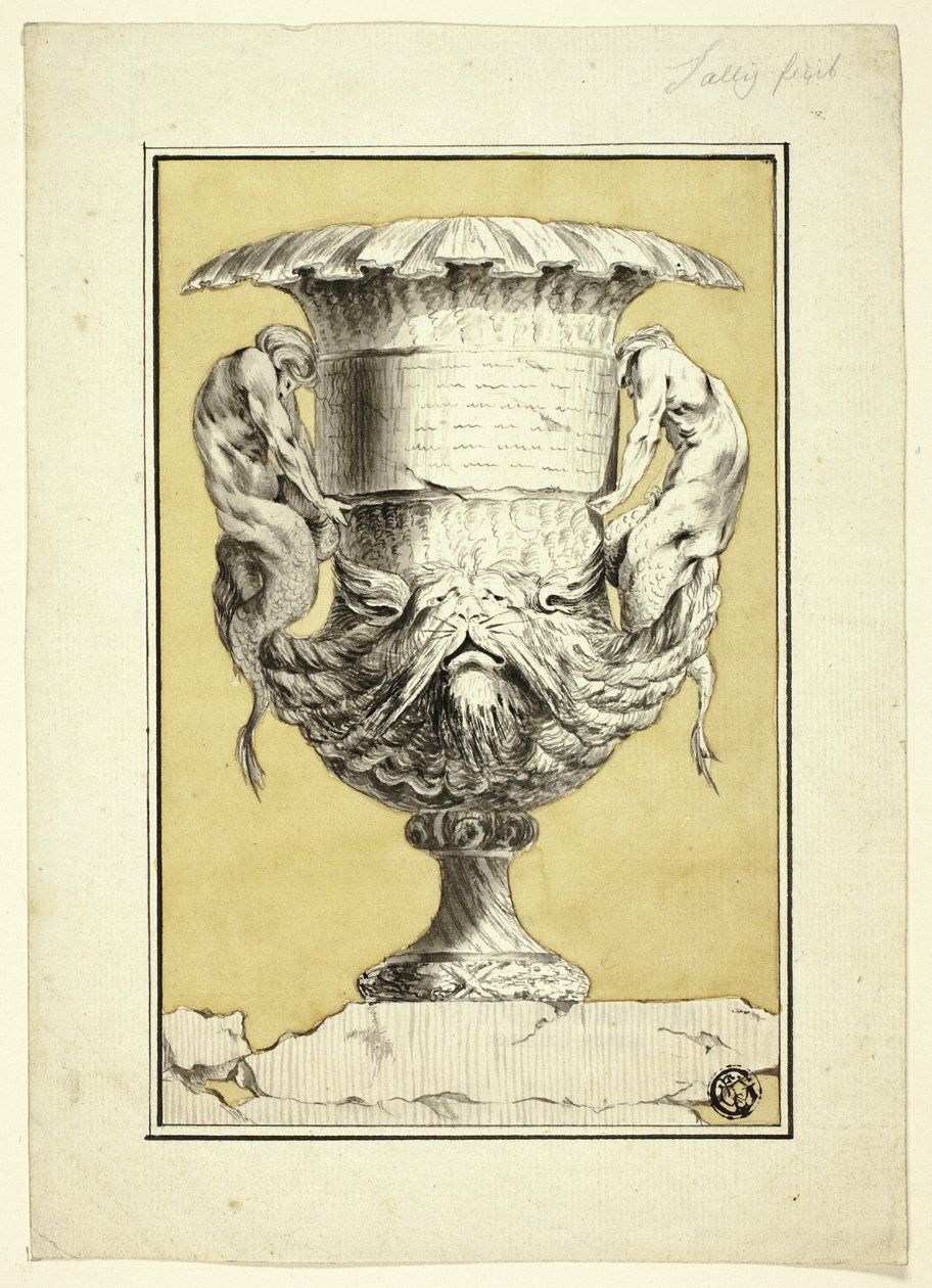 Monumentální váza s antropomorfními postavami od Jacques Francois Joseph Saly