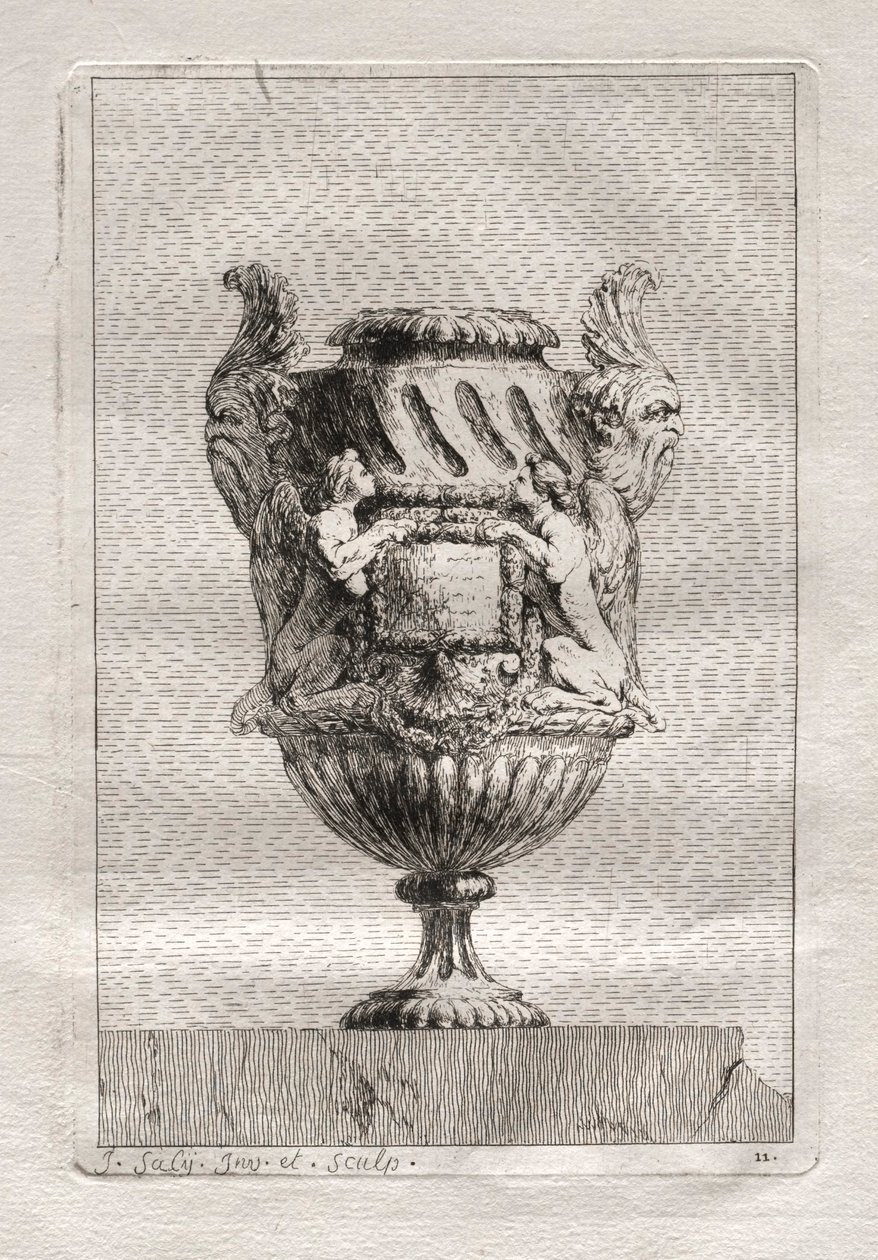 Suita váz: Talíř 11, 1746. od Jacques Francois Joseph Saly