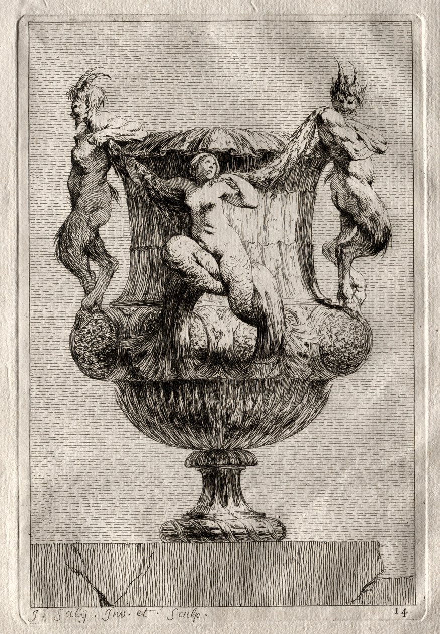 Suita váz: Talíř 14, 1746. od Jacques Francois Joseph Saly