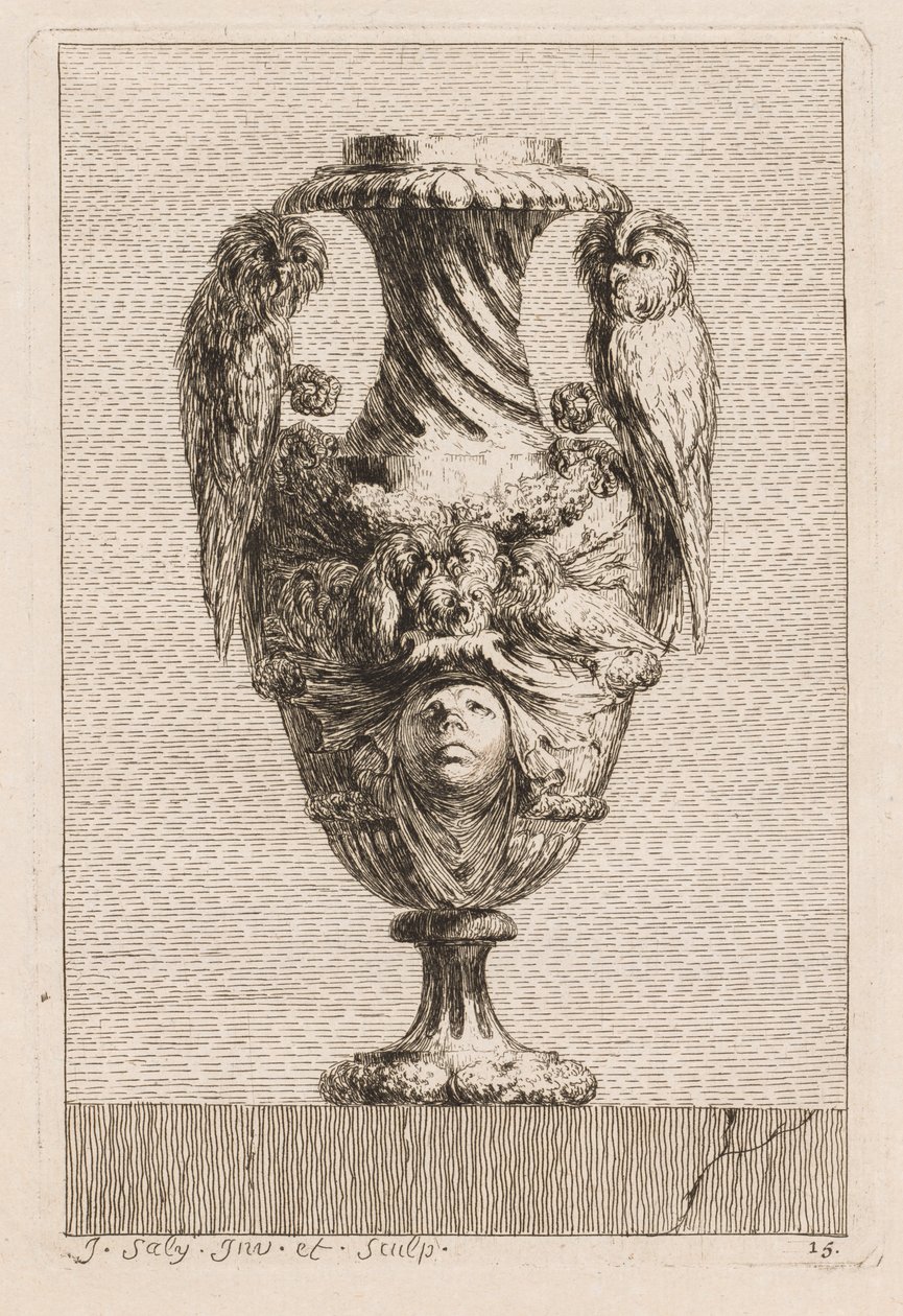 Suita váz: Talíř 15, 1746. od Jacques Francois Joseph Saly