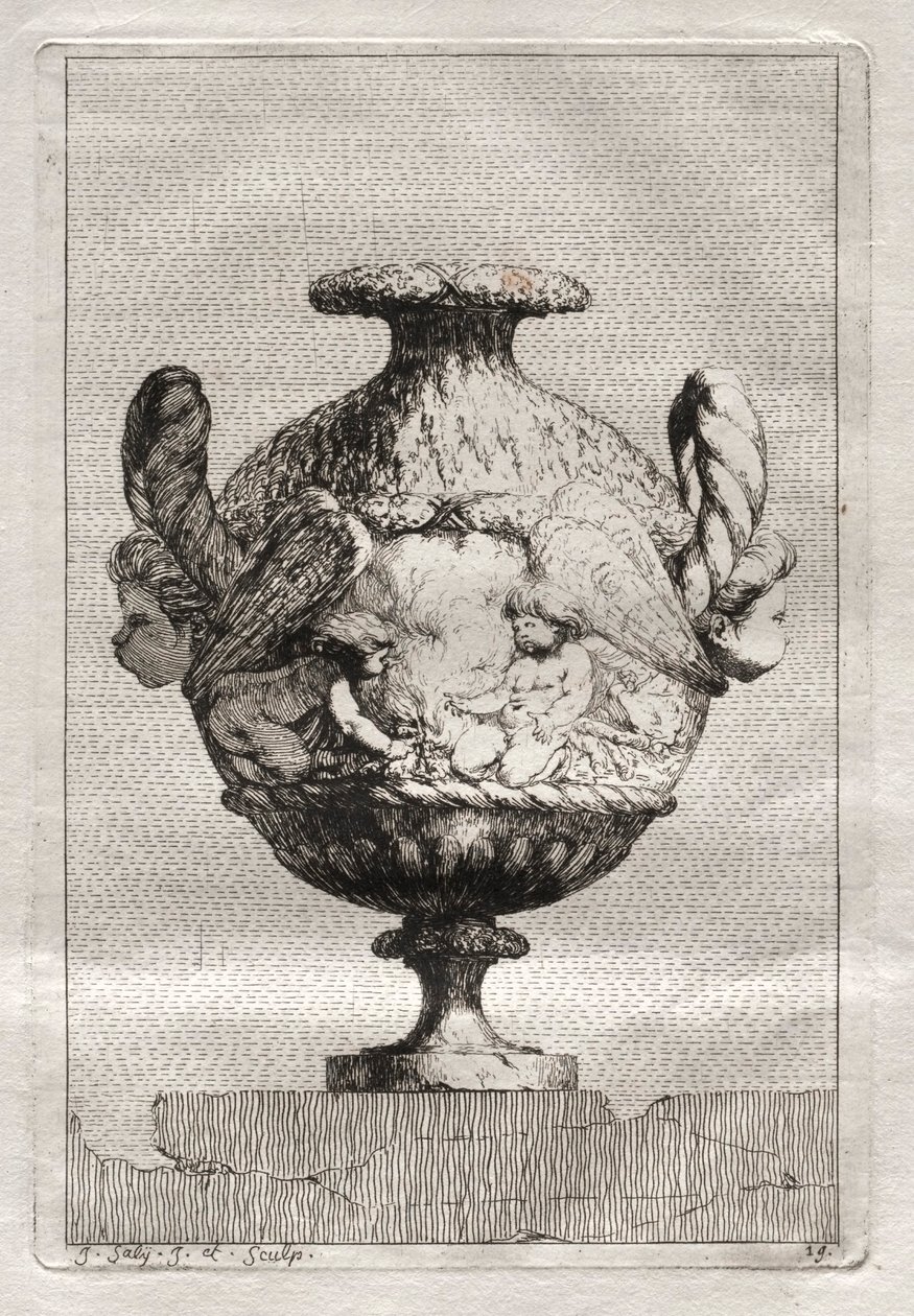 Suita váz: Talíř 19, 1746. od Jacques Francois Joseph Saly
