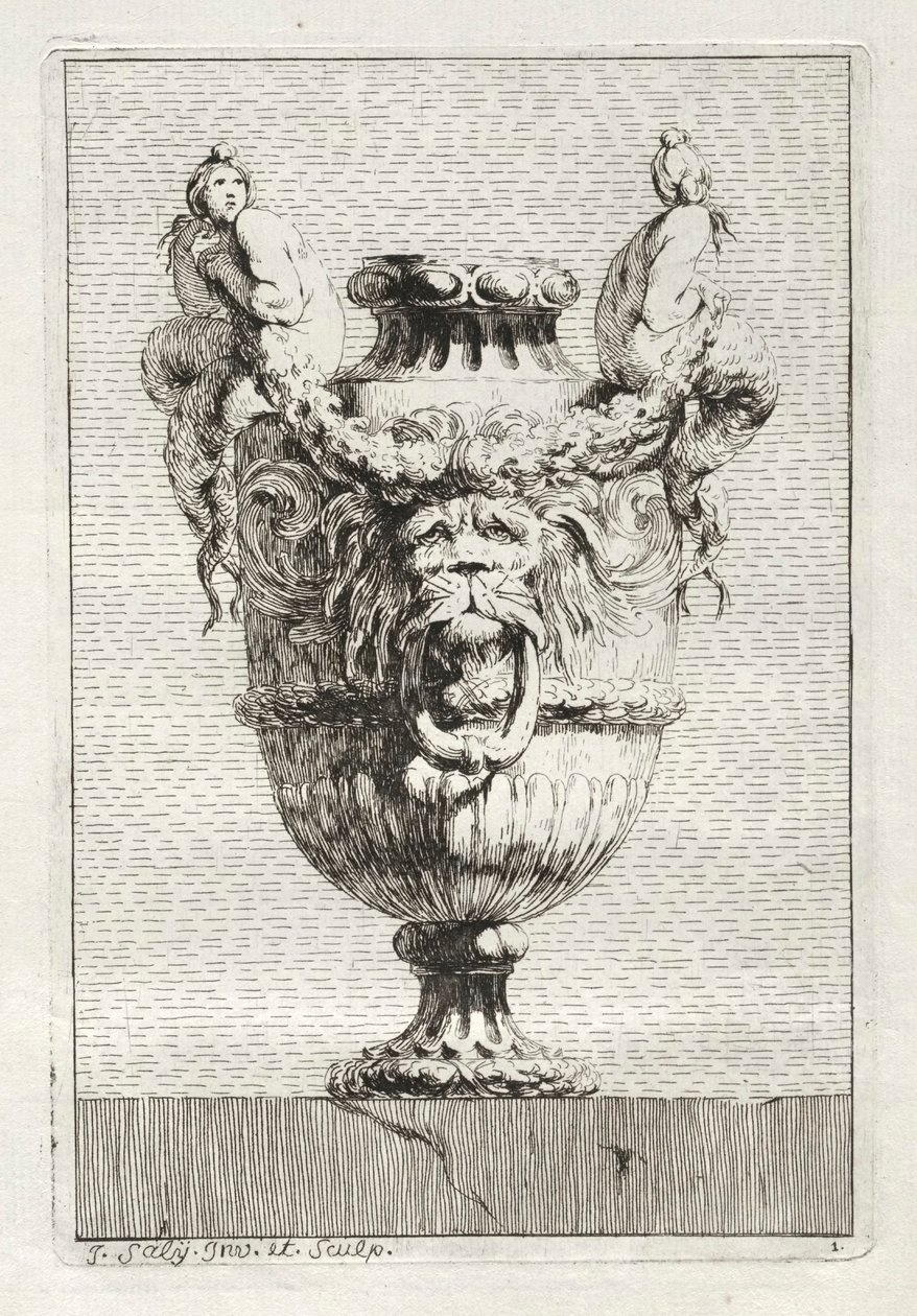 Suita váz: Talíř 1, 1746. od Jacques Francois Joseph Saly