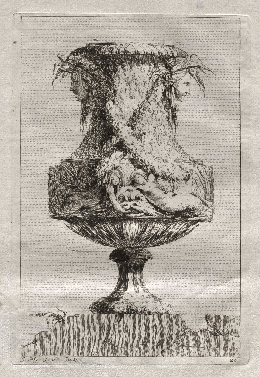 Suita váz: Talíř 20, 1746. od Jacques Francois Joseph Saly