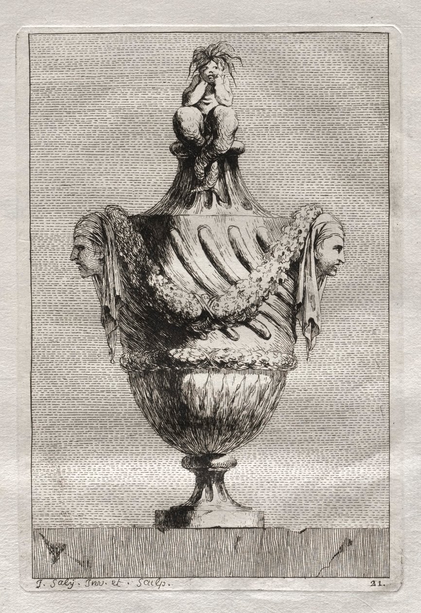 Suita váz: Talíř 21, 1746. od Jacques Francois Joseph Saly