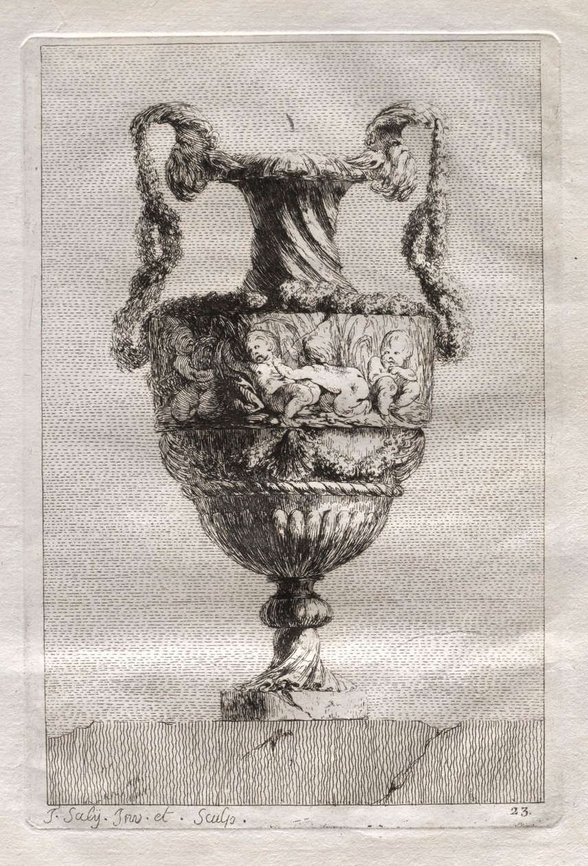 Suita váz: Talíř 23, 1746. od Jacques Francois Joseph Saly