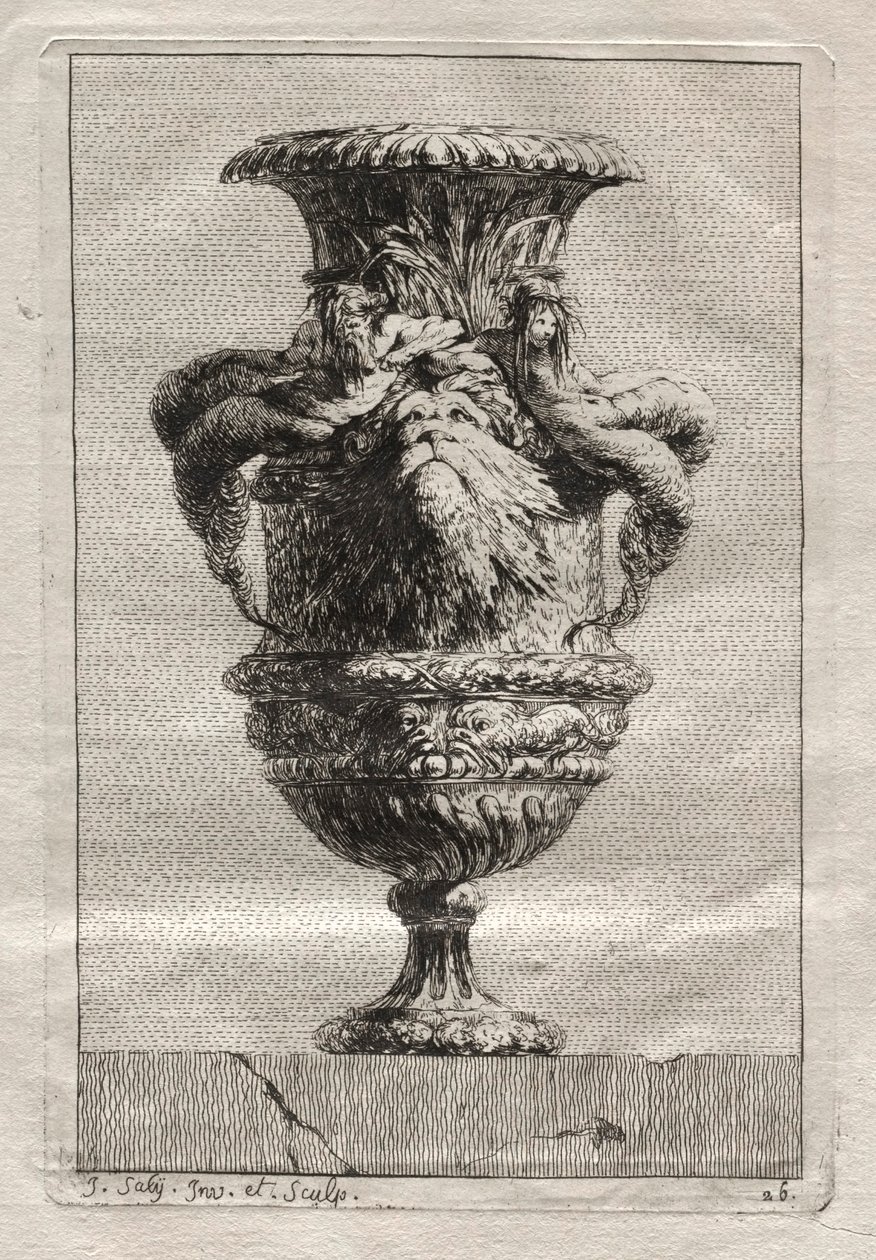 Suita váz: Talíř 26, 1746. od Jacques Francois Joseph Saly