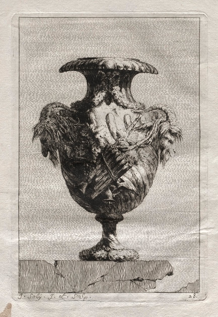 Suita váz: Talíř 28, 1746. od Jacques Francois Joseph Saly
