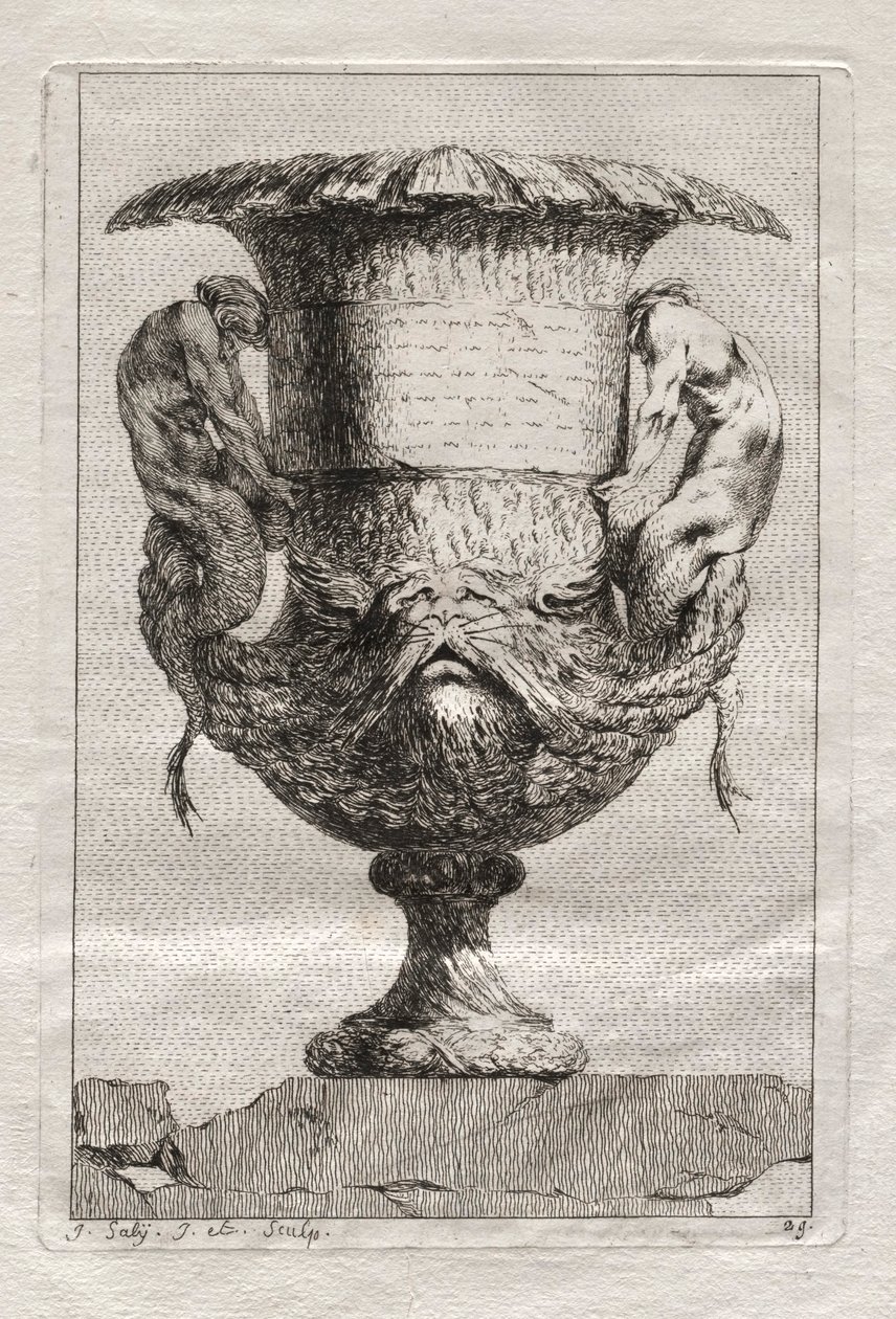 Suita váz: Talíř 29, 1746. od Jacques Francois Joseph Saly