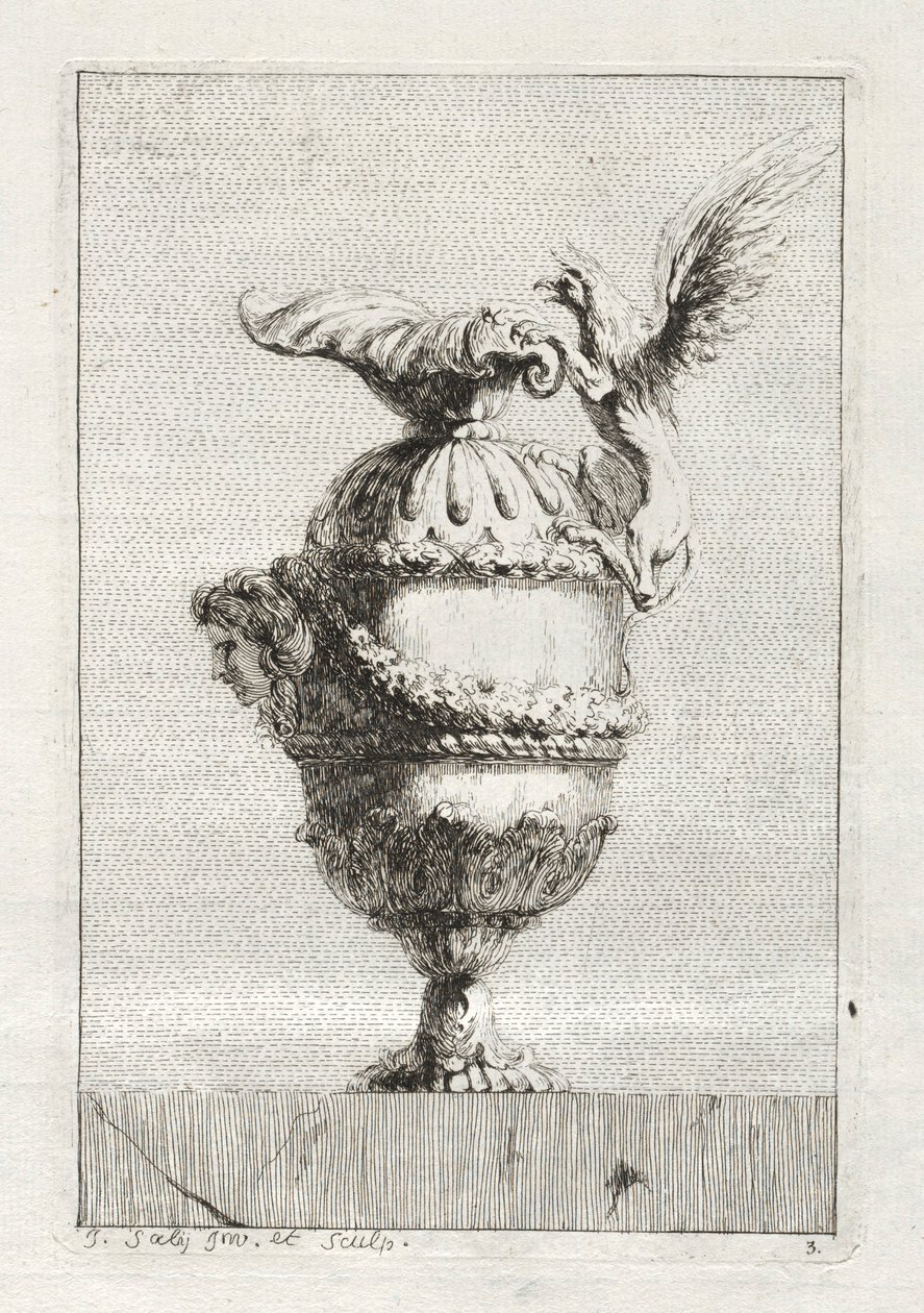 Suita váz: Talíř 3, 1746. od Jacques Francois Joseph Saly