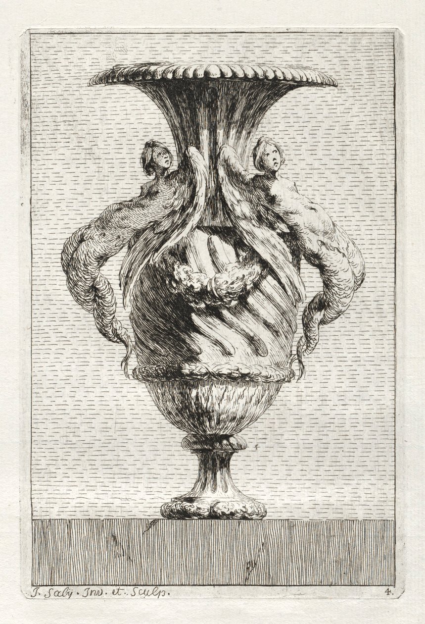Suita váz: Talíř 4, 1746. od Jacques Francois Joseph Saly