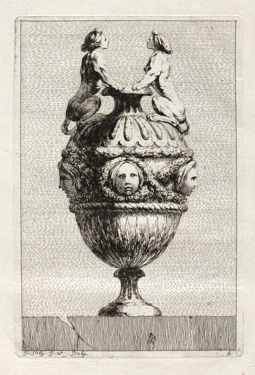 Suita váz: Talíř 5, 1746. od Jacques Francois Joseph Saly