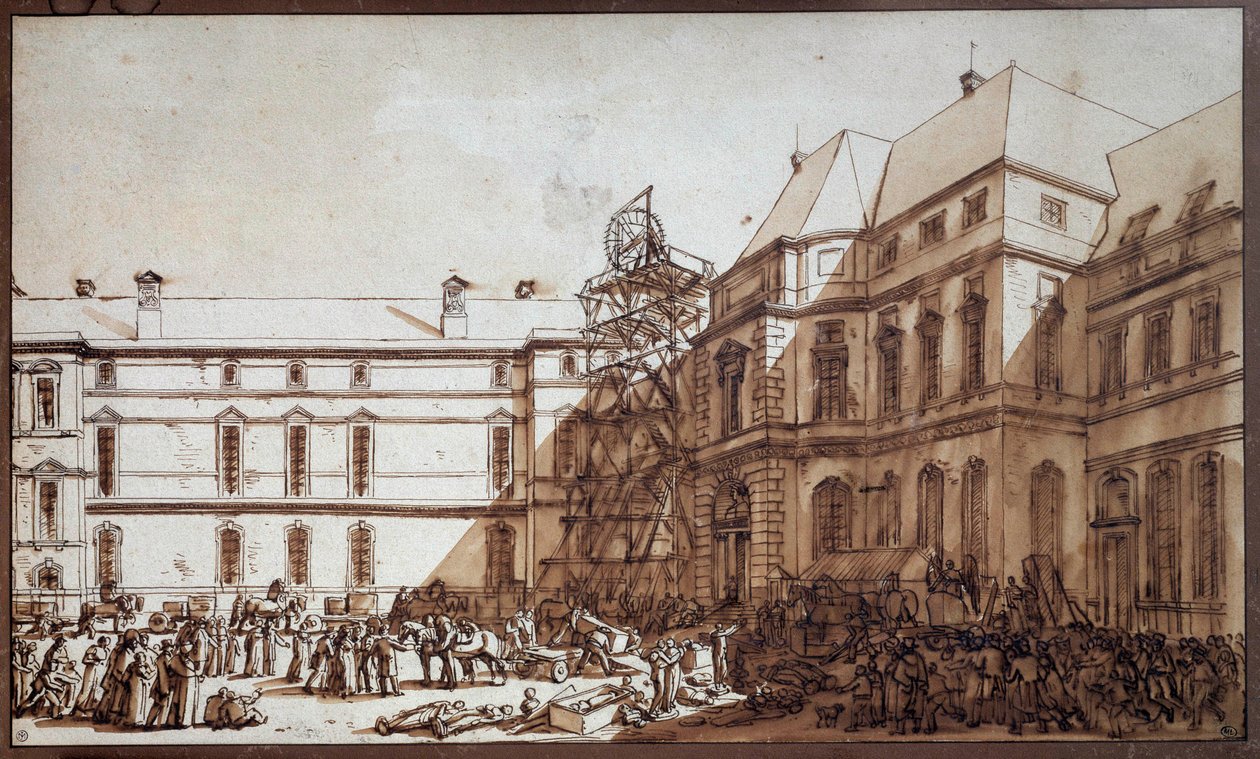 Příjezd italských mistrovských děl do Louvru Plenění uměleckých děl bylo účelem výprav Dominique Vivanta Denona (Vivant-Denon) na příkaz konzula Napoleona Bonaparta do Napoleonova muzea (dnešní muzeum Louvre) během 1. od Jacques Francois Joseph Swebach