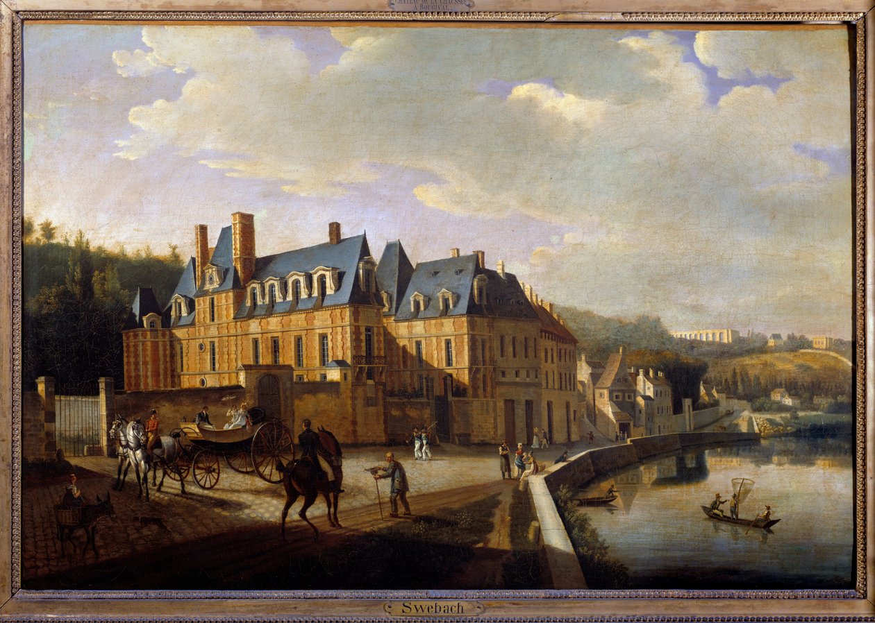 Chateau de la Chaussee poblíž Bougival od Jacques Francois Joseph Swebach