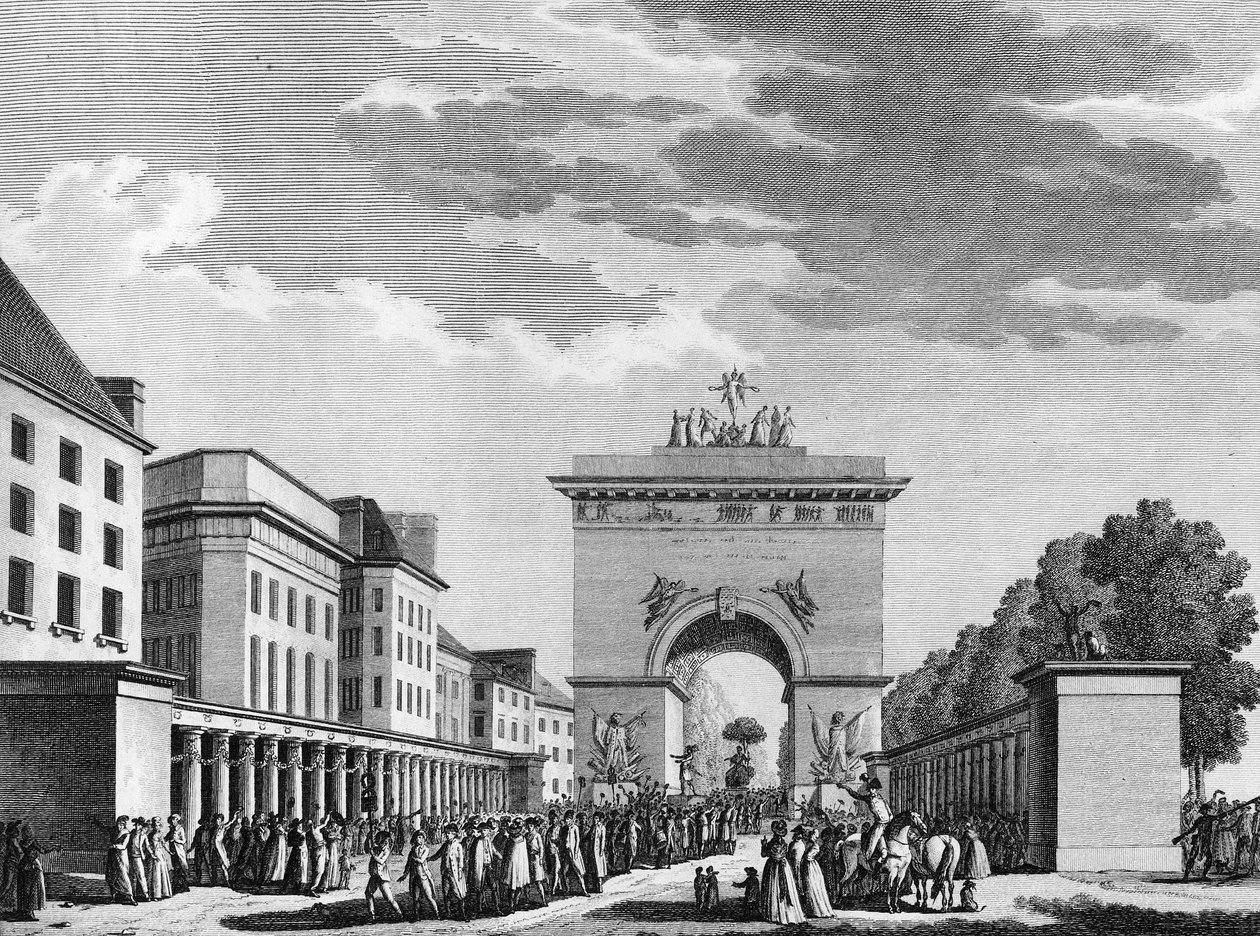 Francouzská revoluce: Přijetí ústavy ze dne 3. září 1791. Rytina Berthaut po Swebach. Paříž, knihovna Ústavu dějin revoluce od Jacques Francois Joseph Swebach