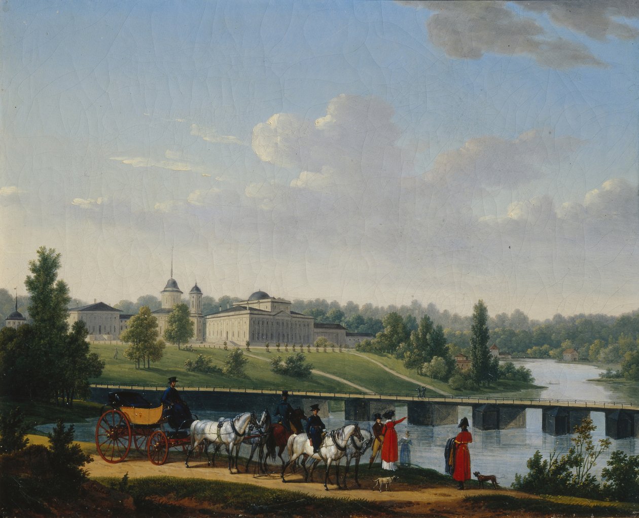 Chůze. The Golitsyns Estate Pekhra-Yakovlevskoye, 1820 od Jacques Francois Joseph Swebach