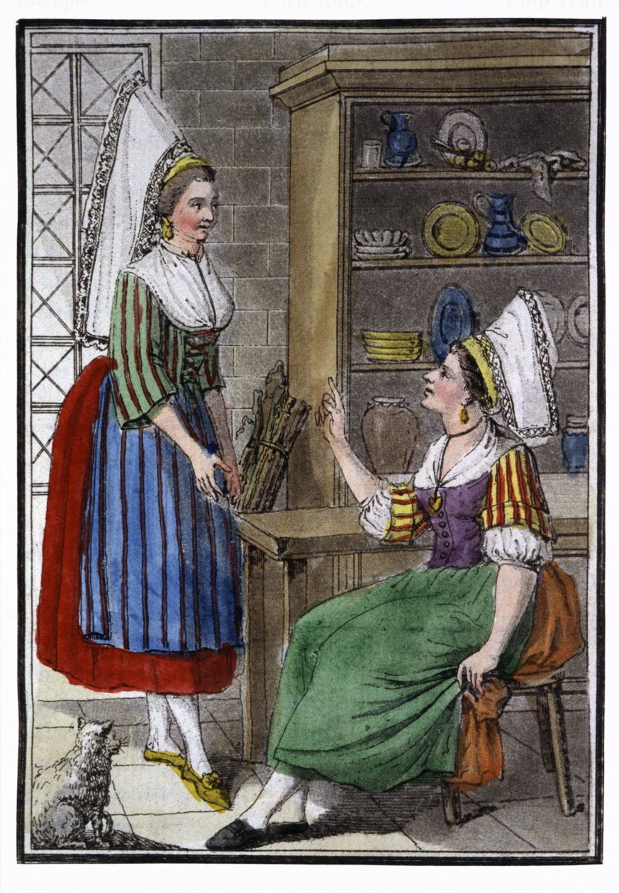 Rolnické ženy z Normandie od Jacques Grasset de Saint Sauveur