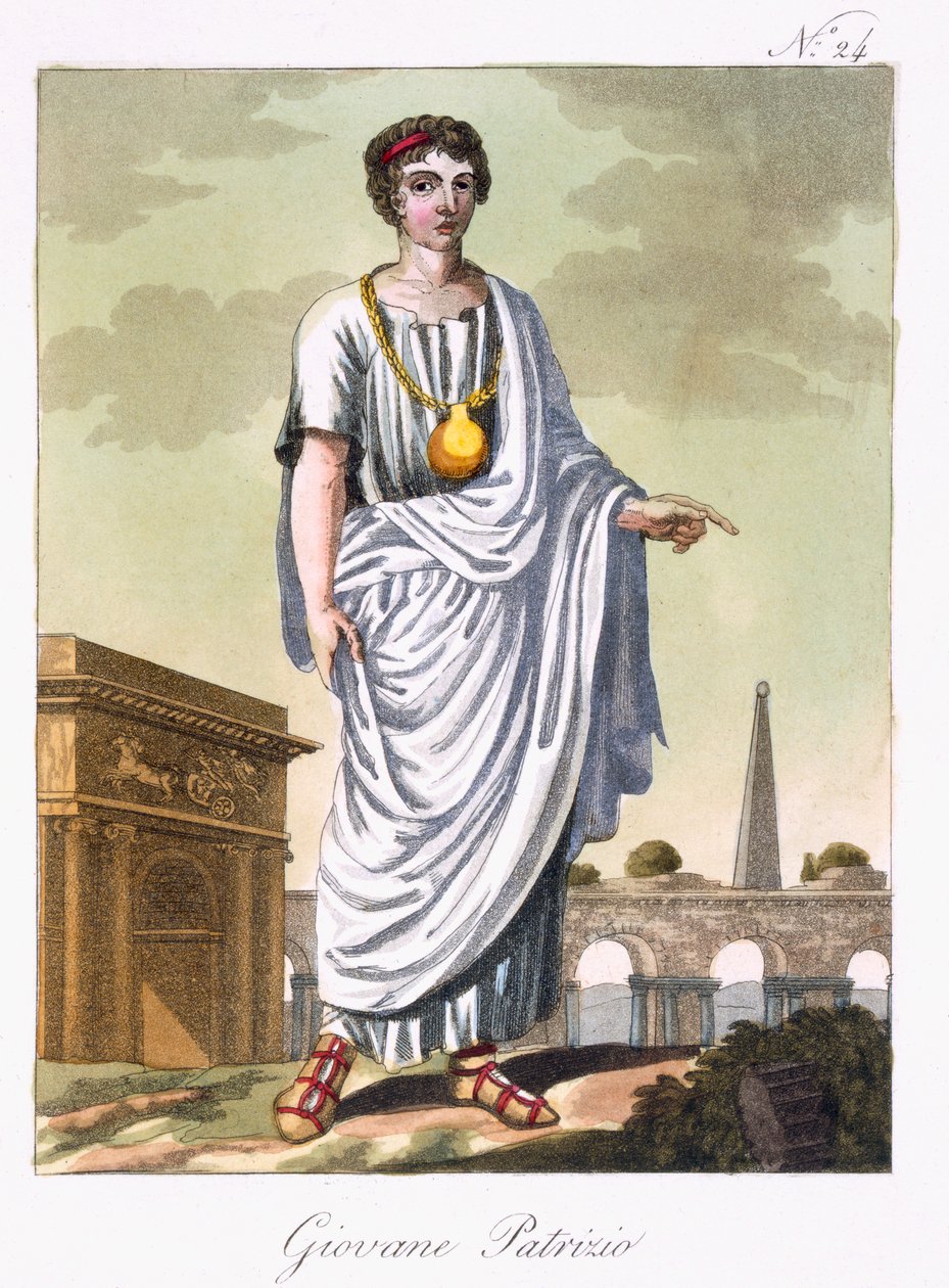 Mladý patricij, ilustrace z 