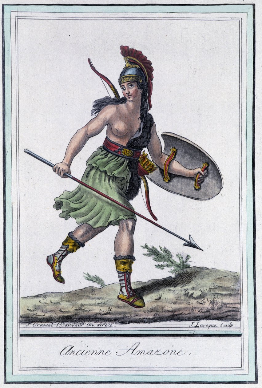 Stará Amazonka – v “”Encyklopedie cest”” od Grasset St Sauveur, ed. 1796 od Jacques Grasset de Saint Sauveur