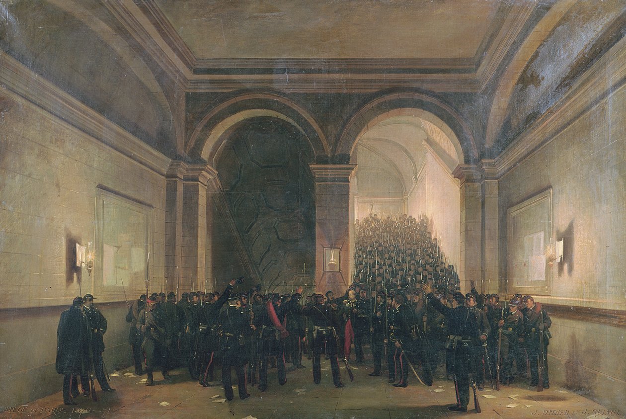 Nástup 106. praporu na pařížské radnici, 31. října 1870 od Jacques Guiaud