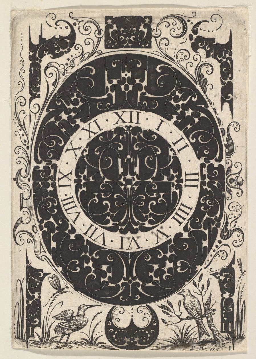 Oválné pouzdro na hodinky s ptáčky a menšími motivy, ca. 1614-19. od Jacques Hurtu