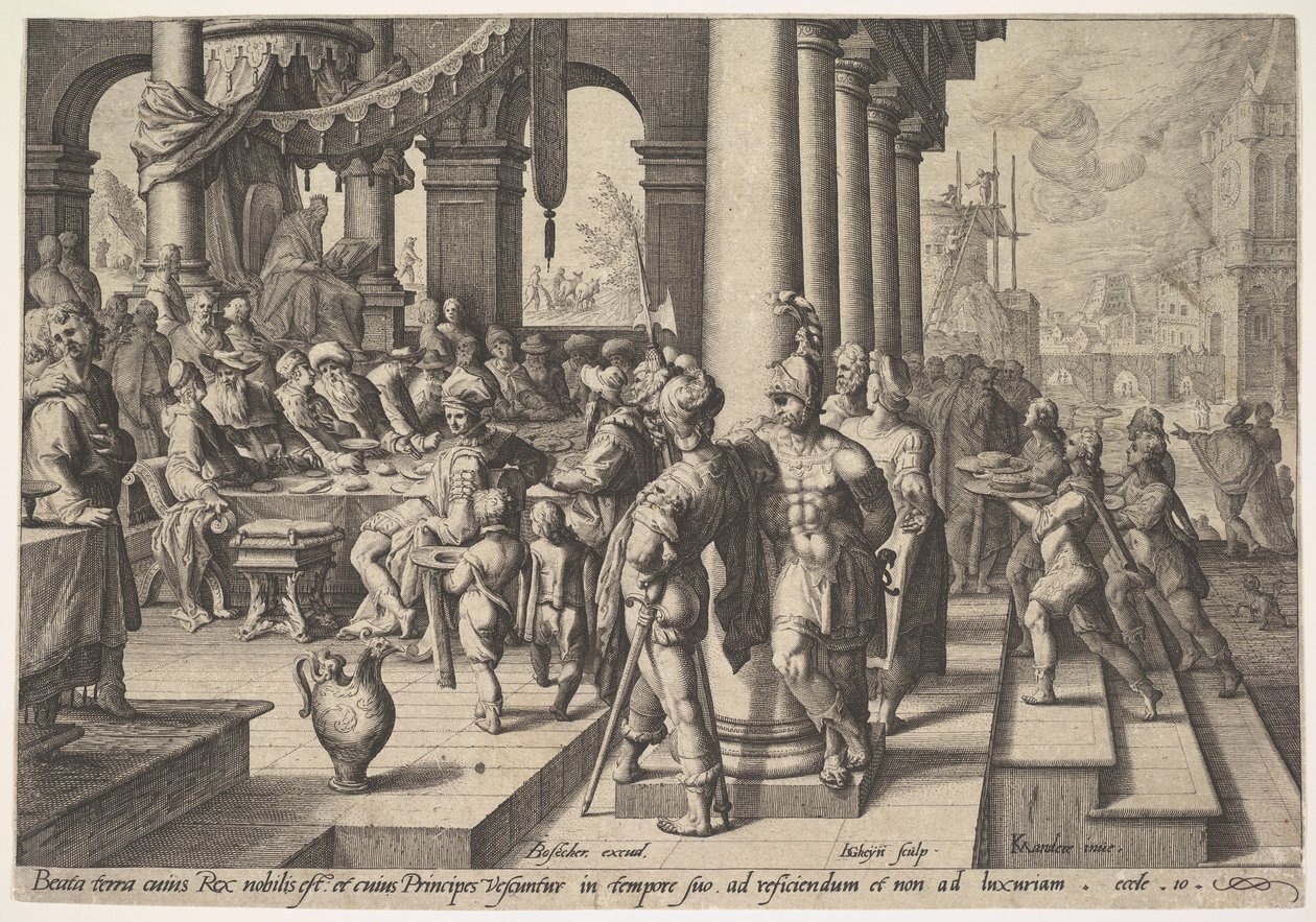 Alegorie vlády moudrého krále, 1588. od Jacques II de Gheyn