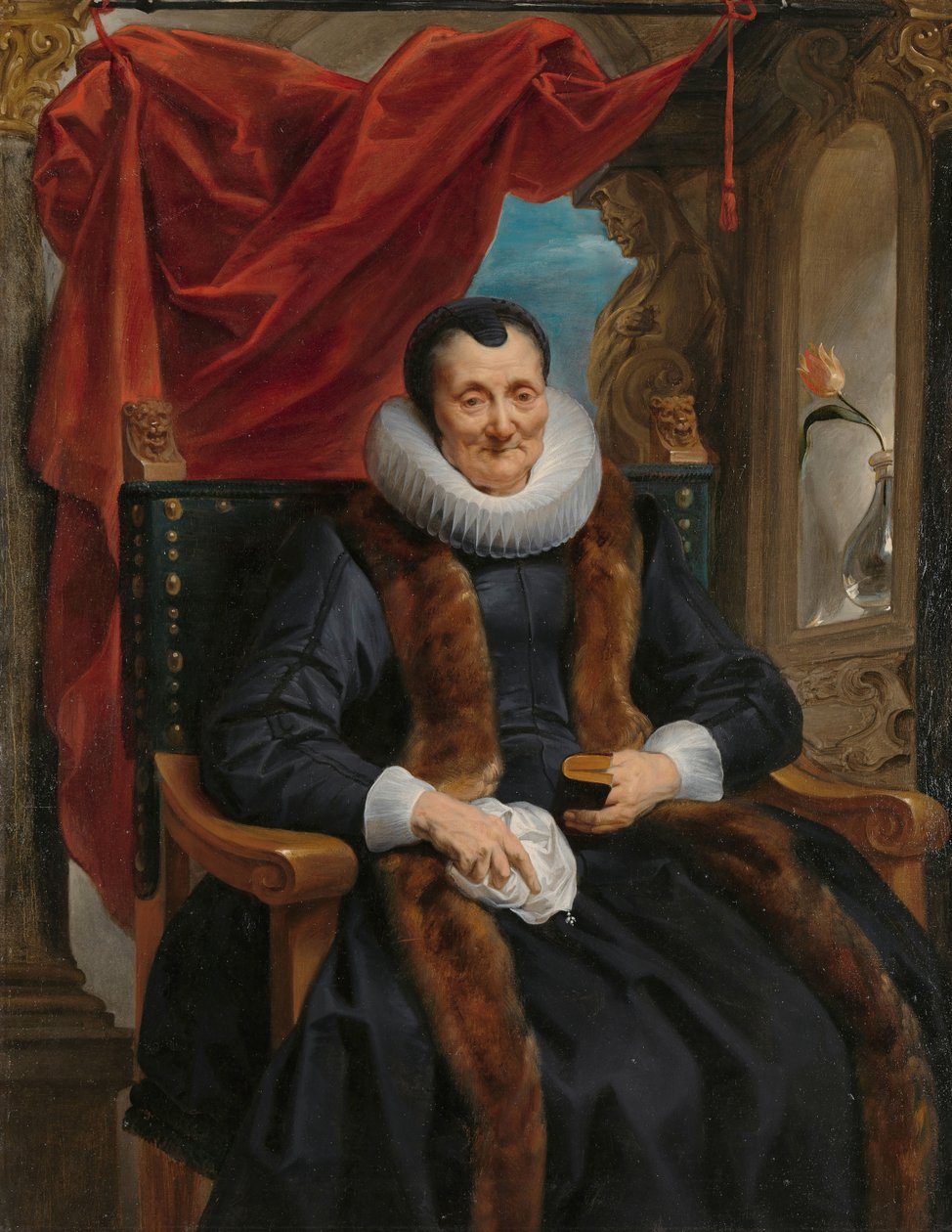 Portrét Magdaleny de Cuyper Portrét Magdaleny de Cuyper, matky Rogiera Le Witera od Jacques Jordaens