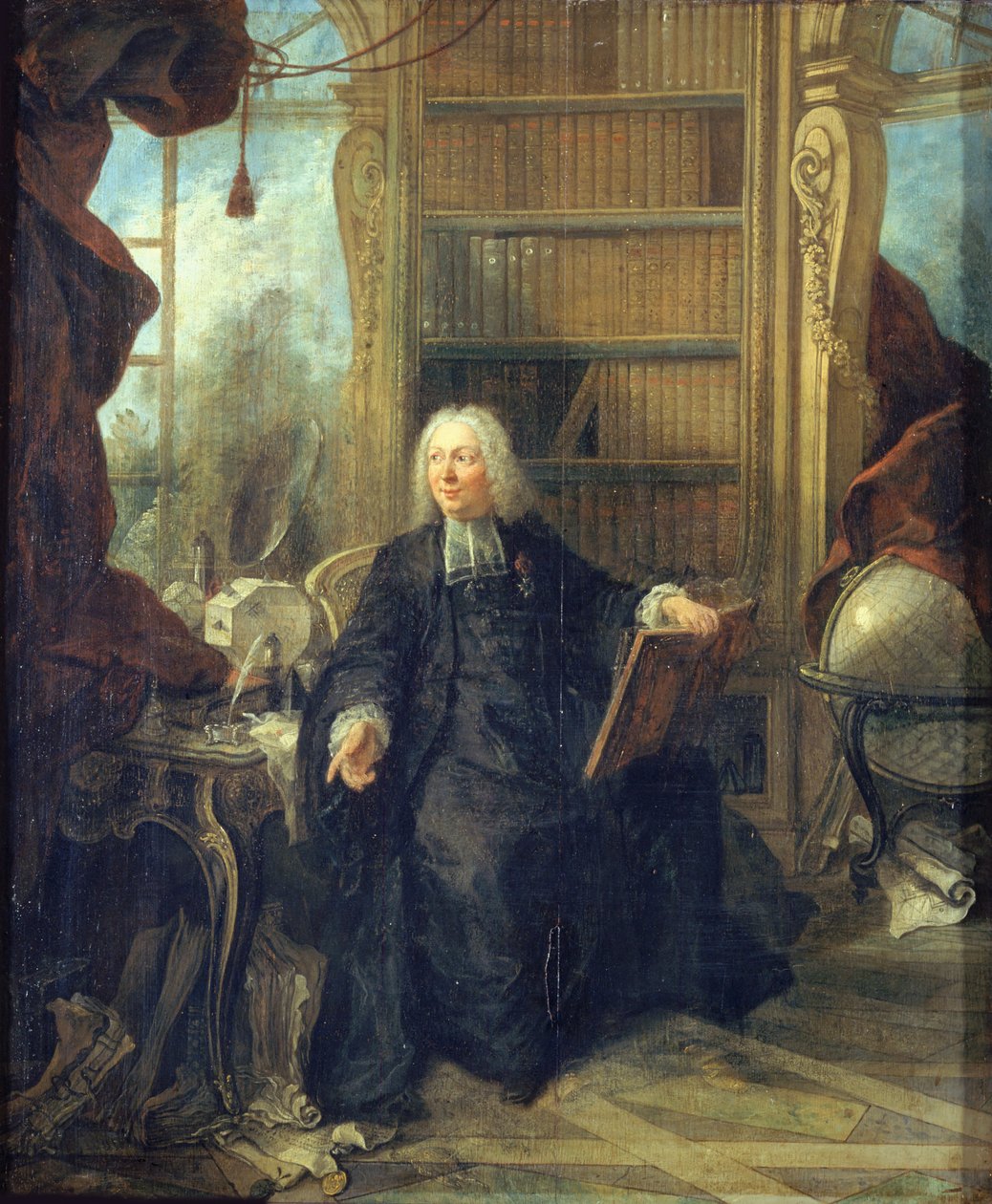 Portrét Jean-Antoine Nolleta 1700-1770, c. 1740. od Jacques Lajoue de