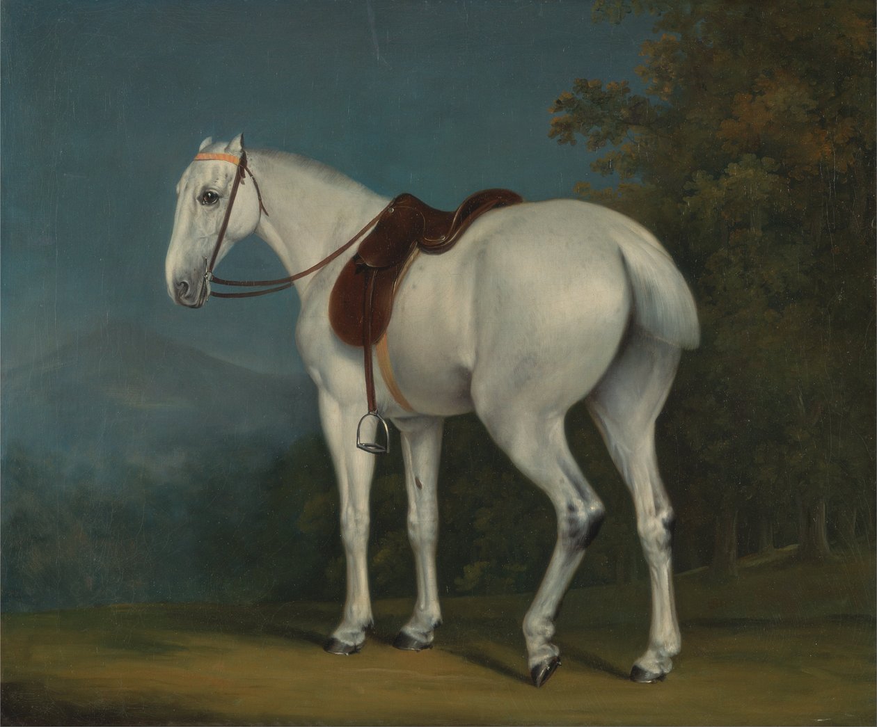 Dámský šedý lovec od Jacques Laurent Agasse