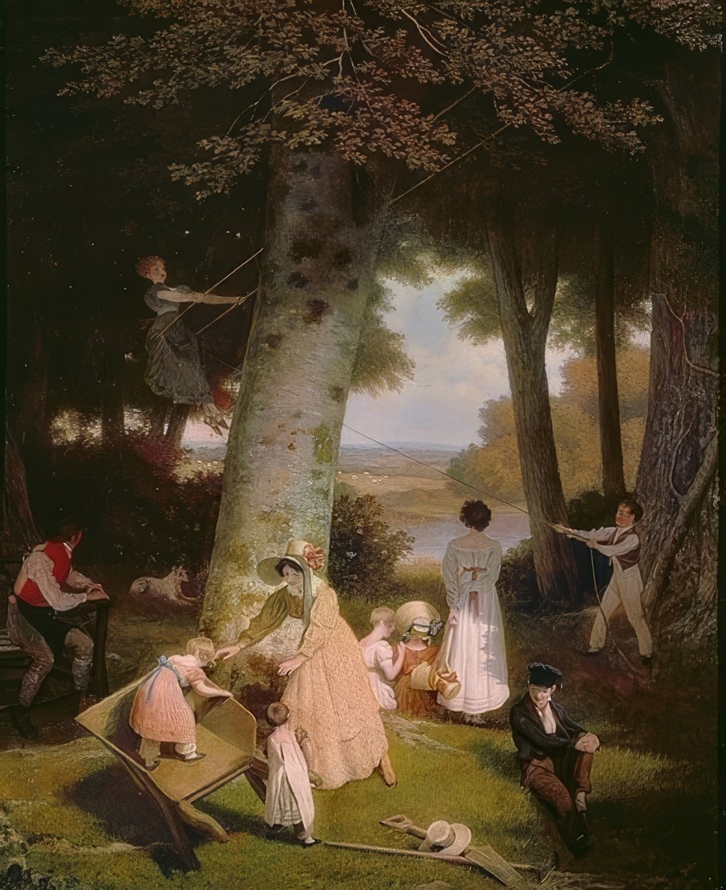 Dětské hřiště (La Place de Jeux). 1830 od Jacques Laurent Agasse